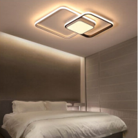 Light package modern minimalist ceiling light led bedroom light atmosphere flat panel light three ro